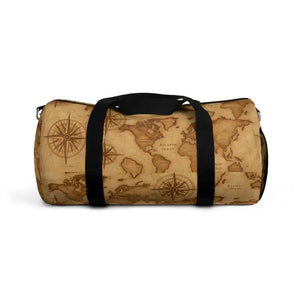Vintage Map Travel Duffel Bag - Weekend Adventure Style - Dipaliz - Bags