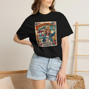 Vintage Patriotic T-shirt, ?250 Years of Freedom’ Americana Spirit Tee - T-shirts - m