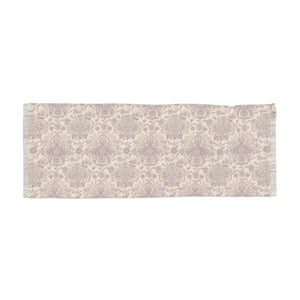 Soft Vintage Rose Damask Scarf - Light Polyester Wrap - Dipaliz - Scarves & Shawls