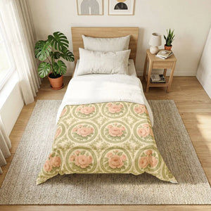Vintage Rose Medallion Cotton Comforter - Dipaliz - Quilts & Comforters