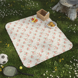 Rose Picnic Blanket – Waterproof Fleece - Dipaliz - Blankets