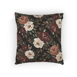 Vintage Roses Woven Throw Pillow - 17x18 Floral Tapestry - Dipaliz - Pillows