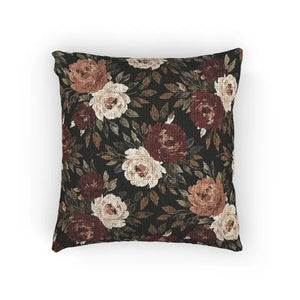Vintage Roses Woven Throw Pillow - 17x18 Floral Tapestry - Dipaliz - Artwork / 17’’ × 18’’ - Pillows