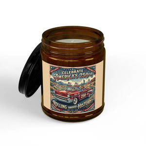 Vintage Route Soy Candle – 250th Amber Jar - Dipaliz - Candles