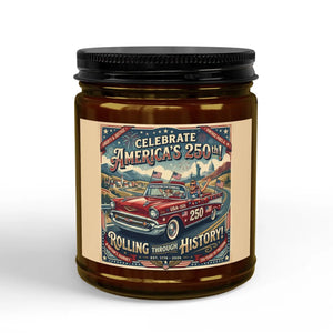 Vintage Route Soy Candle – 250th Amber Jar - Dipaliz - Candles