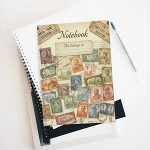 Paper Products - Vintage Stamp Notebook Travel Journal Adventure - Dipaliz