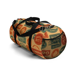 Vintage Travel Duffel Bag - Retro Style Weekend Getaway - Dipaliz - Bags