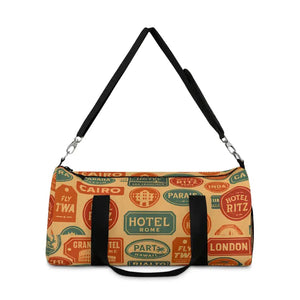 Vintage Travel Duffel Bag - Retro Style Weekend Getaway - Dipaliz - Bags