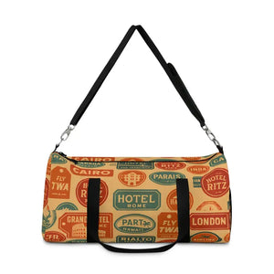 Vintage Travel Duffel Bag - Retro Style Weekend Getaway - Dipaliz - Bags