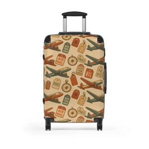 Vintage Travel Suitcase Retro Airplane Design for Enthusiasts Dipaliz - Suitcases