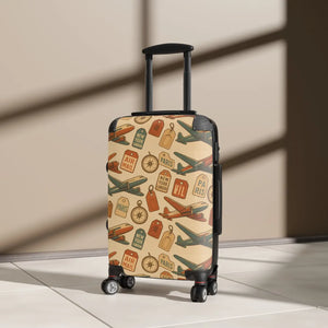 Retro Airplane Vintage Travel Suitcase Enthusiast - Dipaliz - Suitcases