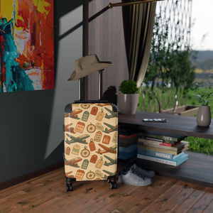 Retro Airplane Vintage Travel Suitcase Enthusiast - Dipaliz - Suitcases