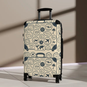 Vintage Travel Suitcase Vibrant Colors Unique Gift - Dipaliz - Suitcases