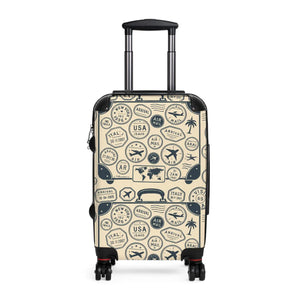 Vintage Travel Suitcase Vibrant Colors Unique Gift - Dipaliz - Suitcases