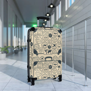 Vintage Travel Suitcase Vibrant Colors Unique Gift - Dipaliz - Suitcases