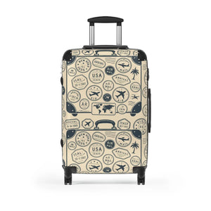 Vintage Travel Suitcase Vibrant Colors Unique Gift - Dipaliz - Suitcases