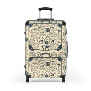 Vintage Travel Suitcase Bold Design Unique Gift - Dipaliz - Suitcases