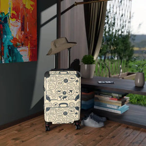 Vintage Travel Suitcase Bold Design Unique Gift - Dipaliz - Suitcases