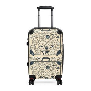 Vintage Travel Suitcase Bold Design Unique Gift - Dipaliz - Suitcases