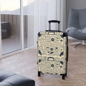 Vintage Travel Suitcase Bold Design Unique Gift - Dipaliz - Suitcases
