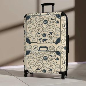 Vintage Travel Suitcase Bold Design Unique Gift - Dipaliz - Suitcases