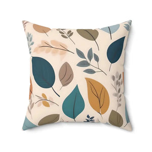 Spun Polyester Square Pillow - Muted Retro Foliage - Dipaliz - 20’’ × - Throw Pillows