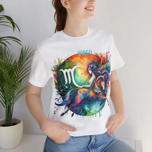 T-shirts - Unisex Jersey Short Sleeve Virgo Zodiac Tee - Dipaliz White / s