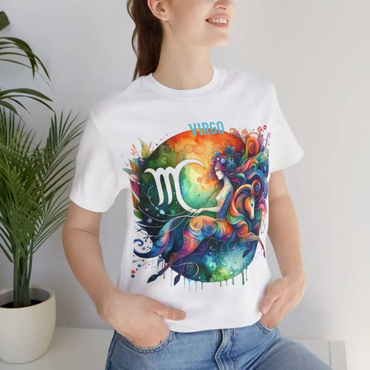 Virgo Unisex Jersey Tee - Embrace your Zodiac Style! - White / s T-shirt