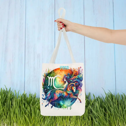 Virgo Zodiac Tote Bag: Stylish Craftsmanship Meets Practicality - 13’’ × / White Bags