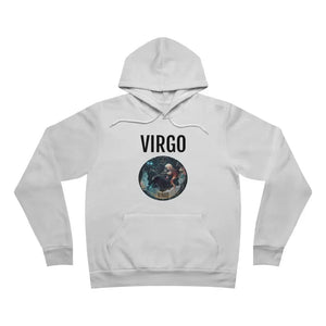 Virgo Zodiac Sign Hoodie - Sponge Fleece Pullover - Dipaliz - White / Xs - Hoodies