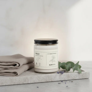 Personalized Virgo Zodiac Soy Candle - Dipaliz - Candles