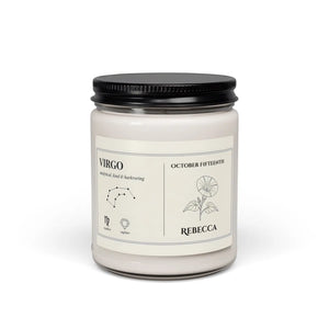 Personalized Virgo Zodiac Soy Candle - Dipaliz - Candles