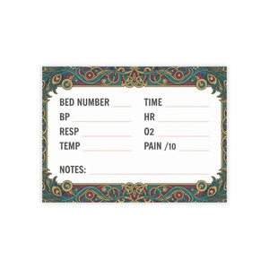 Vital Signs Nursing Pads – Bed Number Note - Dipaliz - Sticky Notes