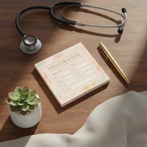 Vitals Tracking Caregiver Sticky Notepad - Dipaliz - Notes