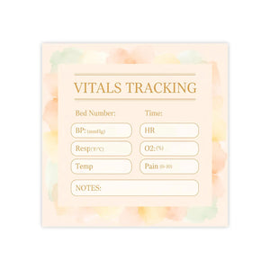 Vitals Tracking Caregiver Sticky Notepad - Dipaliz - Notes