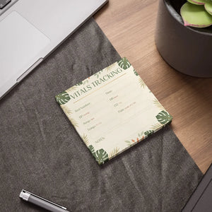 Vitals Tracking Floral Medical Sticky Notes - Dipaliz