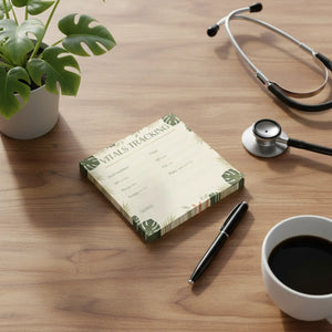 Vitals Tracking Floral Medical Sticky Notes - Dipaliz