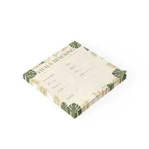 Vitals Tracking Floral Medical Sticky Notes - Dipaliz