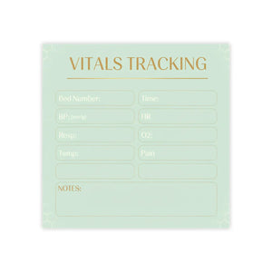 Vitals Tracking Pad – Nurse Patient Monitoring - Dipaliz - Sticky Notes