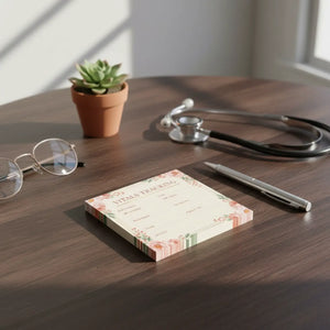 Vitals Tracking Post-it® Note – Floral Medical - Dipaliz - Sticky Notes