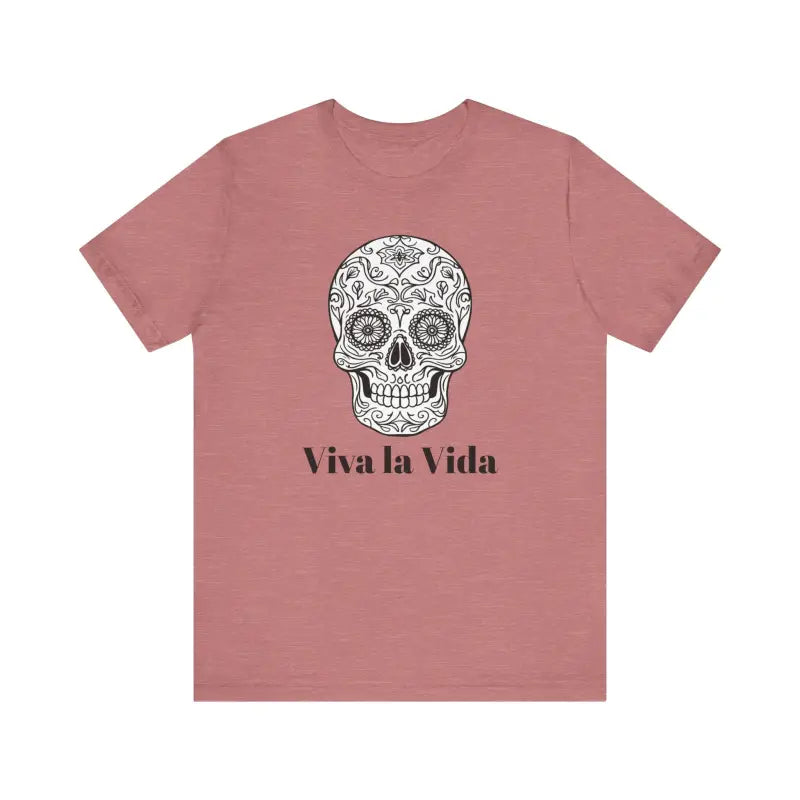 Viva La Vida Sugar Skull Unisex Jersey Tee - T-shirt