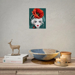 Poppy Flower Art Prints Multiple Orientations Vibrant - Dipaliz - 9″ x 11″ (vertical) / Fine - Posters & Visual Artwork