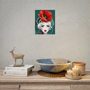 Poppy Flower Art Prints Multiple Orientations Vibrant - Dipaliz - 9″ x 11″ (vertical) / Matte - Posters & Visual Artwork