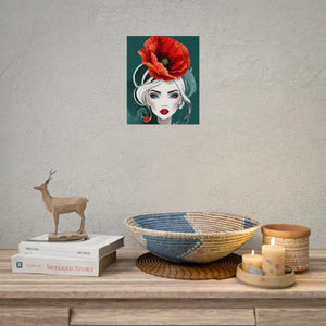 Poppy Flower Art Prints Multiple Orientations Vibrant - Dipaliz - 9″ x 11″ (vertical) / Semi Glossy - Posters & Visual