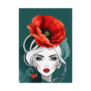 Poppy Flower Art Prints Multiple Orientations Vibrant - Dipaliz - Posters & Visual Artwork