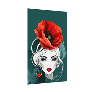 Poppy Flower Art Prints Multiple Orientations Vibrant - Dipaliz - Posters & Visual Artwork