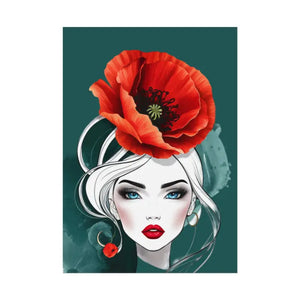 Poppy Flower Art Prints Multiple Orientations Vibrant - Dipaliz - Posters & Visual Artwork