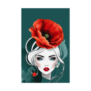 Poppy Flower Art Prints Multiple Orientations Vibrant - Dipaliz - Posters & Visual Artwork