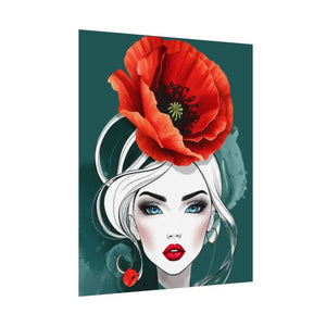 Poppy Flower Art Prints Multiple Orientations Vibrant - Dipaliz - Posters & Visual Artwork