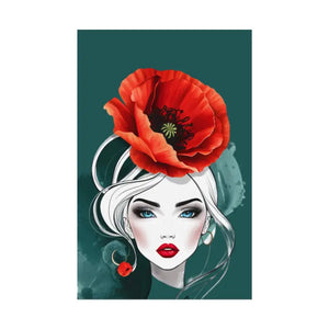 Poppy Flower Art Prints Multiple Orientations Vibrant - Dipaliz - Posters & Visual Artwork